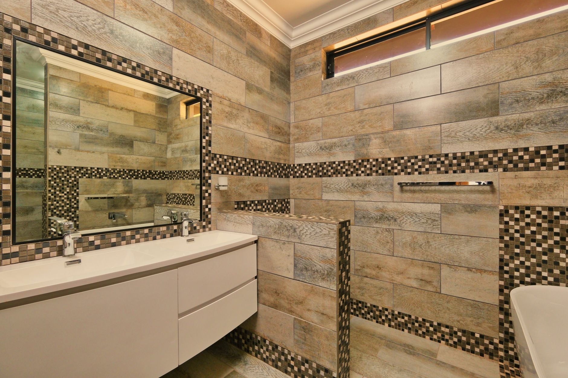 LED Mirror Bathroom Transformation: Before and After