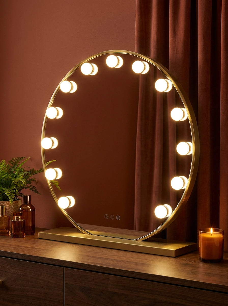 Perla Vanity — Round LED Mirror
